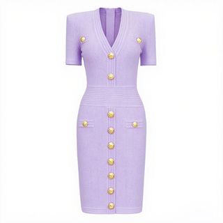 D148 Đầm Dệt Kim Nữ Cổ V Body Ôm Tôn Dáng Tay Ngắn Viscose Cao Cấp Thanh Lịch Công Sở Size S-XL