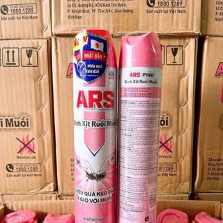 BÌNH XỊT MUỖI VÀ CÔN TRÙNG ARS PINK KHÔNG MÙI 600ml (T24)