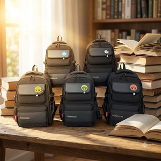 🎒 BALO DENIMDE A021-18 – Đen Sang, Dáng Street Style, Đi Học Đi Làm Đều Hợp