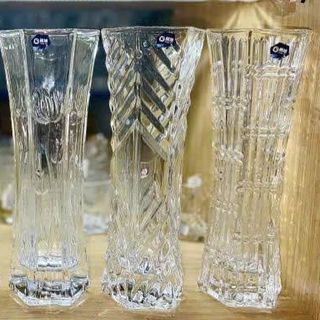 BÌNH HOA THỦY TINH CAO CẤP 30cm – NHIỀU HỌA TIẾT (T12)