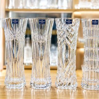 BÌNH HOA THỦY TINH CAO CẤP 30cm – NHIỀU HỌA TIẾT (T12)