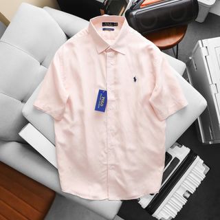 SƠ MI LINEN POLO NGẮN TAY NAM. Chất vải linen tưng - mềm - ko pha.