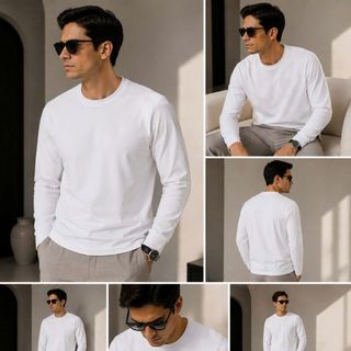 Áo Tay dài Vaumont Cotton Cao cấp nam. Chất vải cotton 4c chính phẩm cao cấp mềm mại, thoáng khí và thấm hút mồ hôi tốt.
