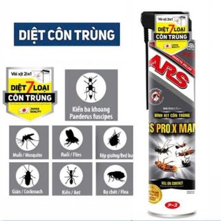 BÌNH XỊT MUỖI VÀ CÔN TRÙNG ARS PRO.X MẠNH 500ml (T24)