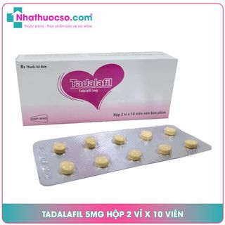 Tadalafil 5mg hộp 2 vỉ x 10 viên