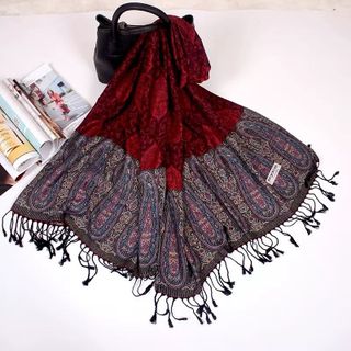 Khăn choàng  thổ cẩm nữ khăn pashmina dệt choàng quàng cổ Sapa dân tộc du lịch che nắng - Mã PA0012 The Collar Box