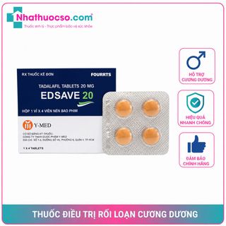 Edsave 20mg – Hộp 1 vỉ x 4 viên