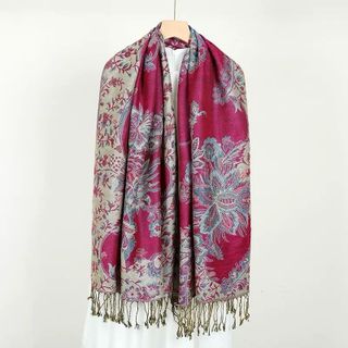 Khăn choàng boho thổ cẩm nữ khăn pashmina dệt choàng quàng cổ Sapa dân tộc du lịch che nắng - Mã PA0012 The Collar Box