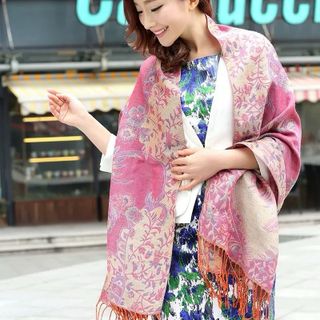 Khăn choàng boho thổ cẩm nữ khăn pashmina dệt choàng quàng cổ Sapa dân tộc du lịch che nắng - Mã PA0012 The Collar Box
