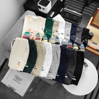Set bộ thun . Phong cách trẻ trung, cá tính, form unisex nam nữ đều có thể mặc.