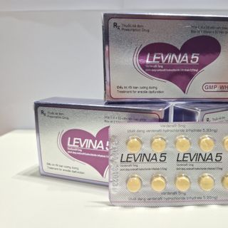 Levina 5mg Hộp 1 vỉ x 10 viên (Vardenafil 5mg)