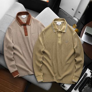POLO   TAY DÀI NAM. Chất tổ ông Len dệt kim Dày Dặn.