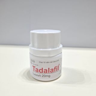 Tadalafil 20mg lọ 10 viên