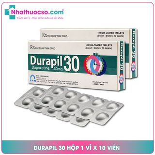 Durapil 30 hộp 1 vỉ 10 viên