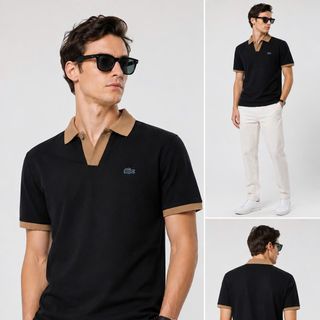 POLO NAM PIQUÉ NEW.  Chất liệu cotton dệt kim.  dày vừa phải, mềm mại, thấm hút mồ hôi tốt, mặc cực kỳ thoáng mát.