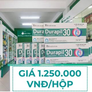Durapil 30 hộp 1 vỉ 10 viên