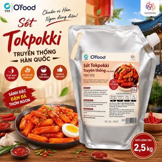 Sốt Tokpokki truyền thống O'Food 2,5kg - Thùng 12,5kg