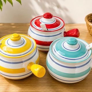HỦ ĐỰNG MỠ, GIA VỊ BẰNG SỨ CÓ TAY CẦM 1200ml (T16)