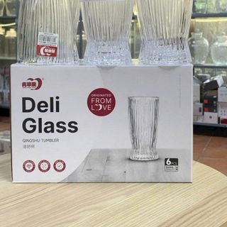 BỘ 6 LY THỦY TINH DELI GLASS KB162-2A – 360ml (T12)