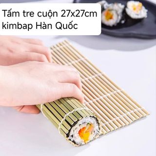 Mành tre cuộn Sushi 24cm/27cm/30cm cuốn kimbap Hàn Quốc