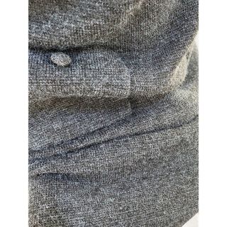 D185 Đầm Dệt Kim Nữ Tay Dài Thêu Hoa Phối Viền Thanh Lịch – Màu Xám, Size S-XL