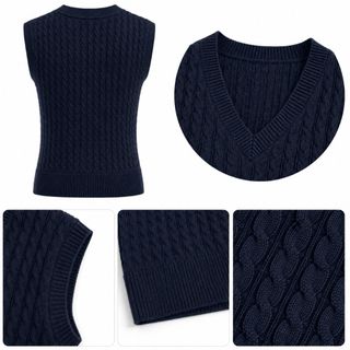 A184 Áo Gile Len Nữ Cổ V Vặn Thừng Dệt Kim Sát Nách Form Ôm Thanh Lịch Freesize