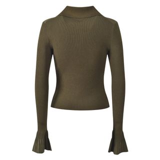 S170 Set Nữ Dệt Kim 2 Món Áo Cardigan Cổ Bẻ Tay Loe + Chân Váy Đuôi Cá Midi Thanh Lịch Công Sở Size S M L