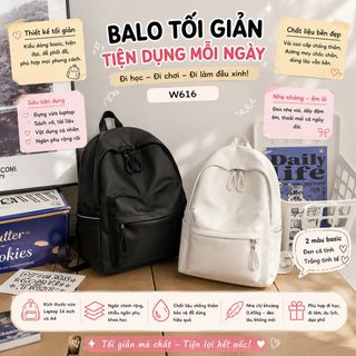 BALO ĐI HỌC, ĐI CHƠI TỐI GIẢN W616 – ĐỰNG VỪA LAPTOP, SIÊU TIỆN DỤNG - WINNIE HOUSE