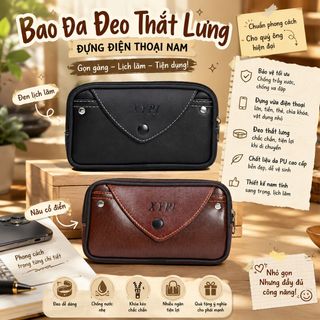 BAO DA ĐEO THẮT LƯNG NAM W013 – GỌN GÀNG, TIỆN DỤNG, ĐẬM CHẤT NAM TÍNH