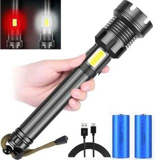 ĐÈN PIN SIÊU SÁNG LED COB X9000 HỢP KIM NHÔM
