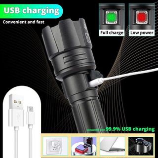 ĐÈN PIN SIÊU SÁNG LED COB X9000 HỢP KIM NHÔM