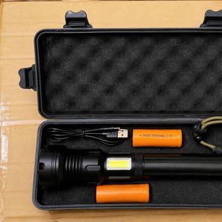 ĐÈN PIN SIÊU SÁNG LED COB X9000 HỢP KIM NHÔM