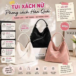 Túi Xách Nữ W904 Da PU Lộn Phủ Nhung, Phong Cách Hàn Quốc Trẻ Trung