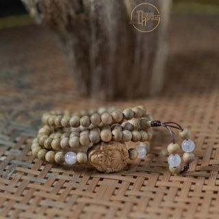 Vòng Trầm Hương 108 Hạt Mix Charm Phật Giáo