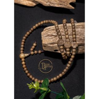 Vòng Trầm Hương 108 Hạt 6li Mix Charm Hoa Sen - Trang Sức Phong Thủy Mang Lại May Mắn & Bình An
