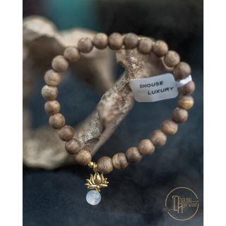 Vòng Trầm Đơn 6li Mix Charm Bảo Mệnh - Dhouse Luxury