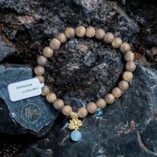 Vòng Trầm Đơn 6li Mix Charm Bảo Mệnh - Dhouse Luxury