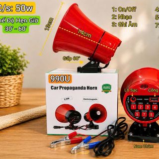 LOA PHÓNG THANH KẸP BÌNH 12V 990U (T30)