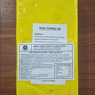 Phô mai Pizza Topping DR Hàn Quốc 4kg - Thùng 16kg