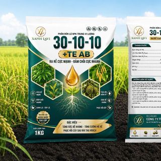 GIA CÔNG PHÂN BÓN, SẢN PHẨM: 30-10-10 + TE THÚC ĐỌT - KÍCH BÔNG