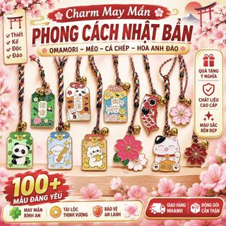 Móc khoá chất liệu hợp kim phủ sơn dầu dùng trang trí móc điện thoại túi ví