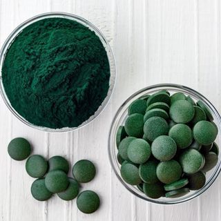 Tảo xoắn túi spirulina 2400 viên, tảo xoắn spirulina Nhật Bản dạng túi