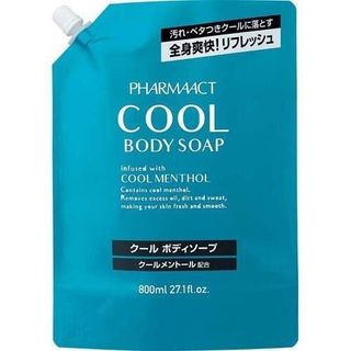Sữa Tắm Pharmaact Mát Lạnh Cho Nam 550ml 800ml Kumano Cool Body Soap infused with Cool