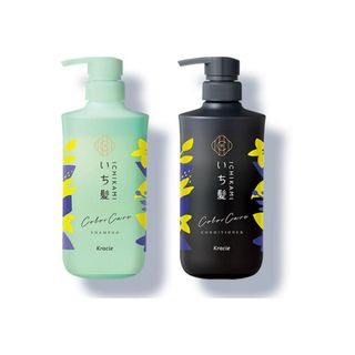 Bộ set 2 dầu gội và xả Ichikami Kracie chai 480ml x 2 (3 màu) hàng Nhật