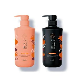 Bộ set 2 dầu gội và xả Ichikami Kracie chai 480ml x 2 (3 màu) hàng Nhật