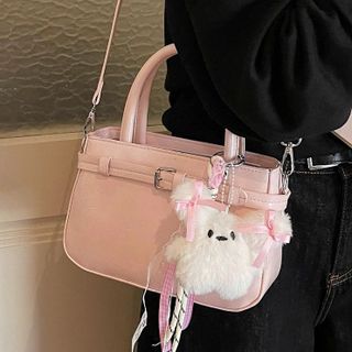 🧸 [TẶNG CHARM GẤU] Túi Xách Nữ W896 Đeo Chéo 2 Quai Da PU Nhỏ Gọn Dễ Phối Đồ