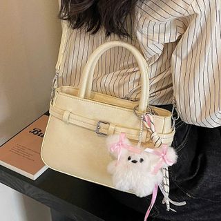 🧸 [TẶNG CHARM GẤU] Túi Xách Nữ W896 Đeo Chéo 2 Quai Da PU Nhỏ Gọn Dễ Phối Đồ