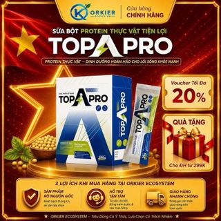 TopAPro - Sữa Bột Protein Thực Vật Cho Người Tập Gym, Thể Thao, Người Ăn Kiêng Và Cả Gia Đình 14 Gói/Hộp