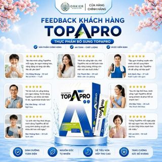 TopAPro - Sữa Bột Protein Thực Vật Cho Người Tập Gym, Thể Thao, Người Ăn Kiêng Và Cả Gia Đình 14 Gói/Hộp