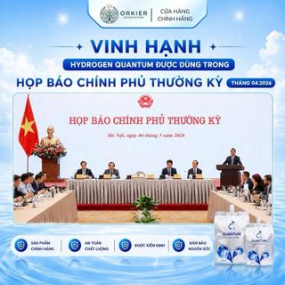 Nước Uống Ion Kiềm Giàu Hydrogen Quantum 350ml x 10 Túi/Thùng- Giúp Bổ Sung Nước, Cân Bằng pH, Giúp Cơ Thể Hạn Chế Tế Bào Gốc Tự Do